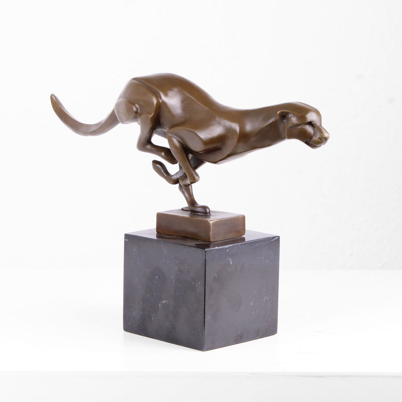 Jaguar Bronze Statue (Hot Cast Bronze Sculpture)