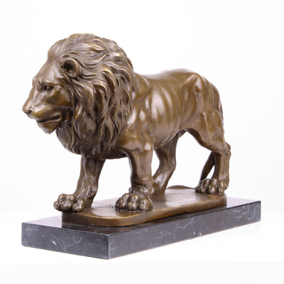 Large Lion Bronze Statue (Hot Cast Bronze Sculpture)