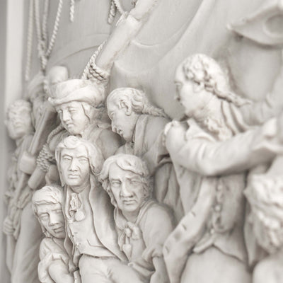 Nelson’s Column Bas-Relief – British Naval Hero Tribute Wall Sculpture