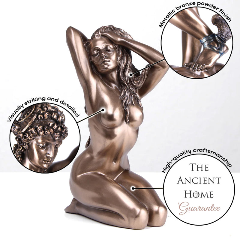 Nude Female Statue (Sensual Cold Cast Bronze Sculpture)