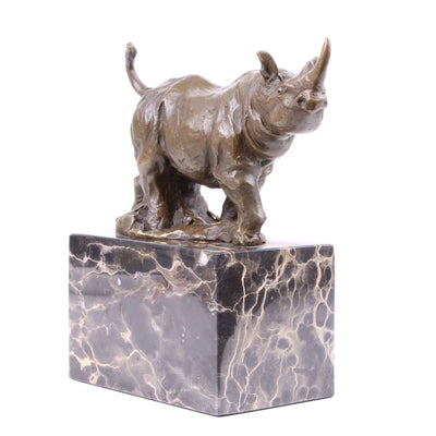 Rhino Bronze Statue (Hot Cast Bronze Sculpture)