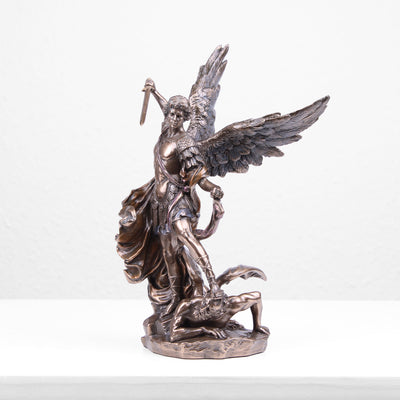 Saint Michael Sculpture (Cold Cast Bronze Statue)