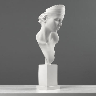 Ubiquity Bust Sculpture - Modern Representation of a Young Lady