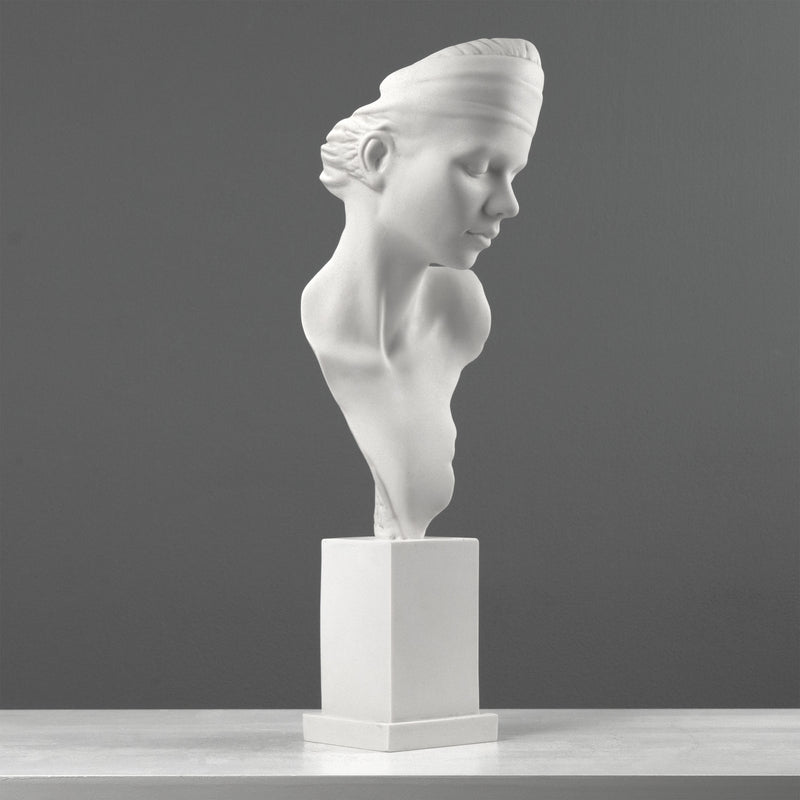 Ubiquity Bust Sculpture - Modern Representation of a Young Lady