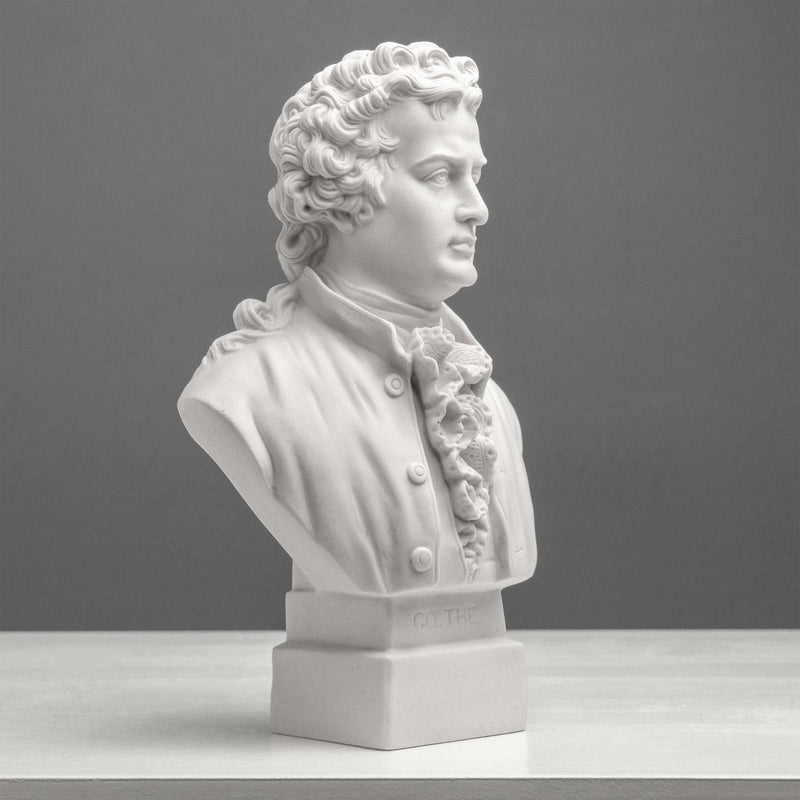 Goethe Bust Sculpture – German Poet in Neoclassical Style