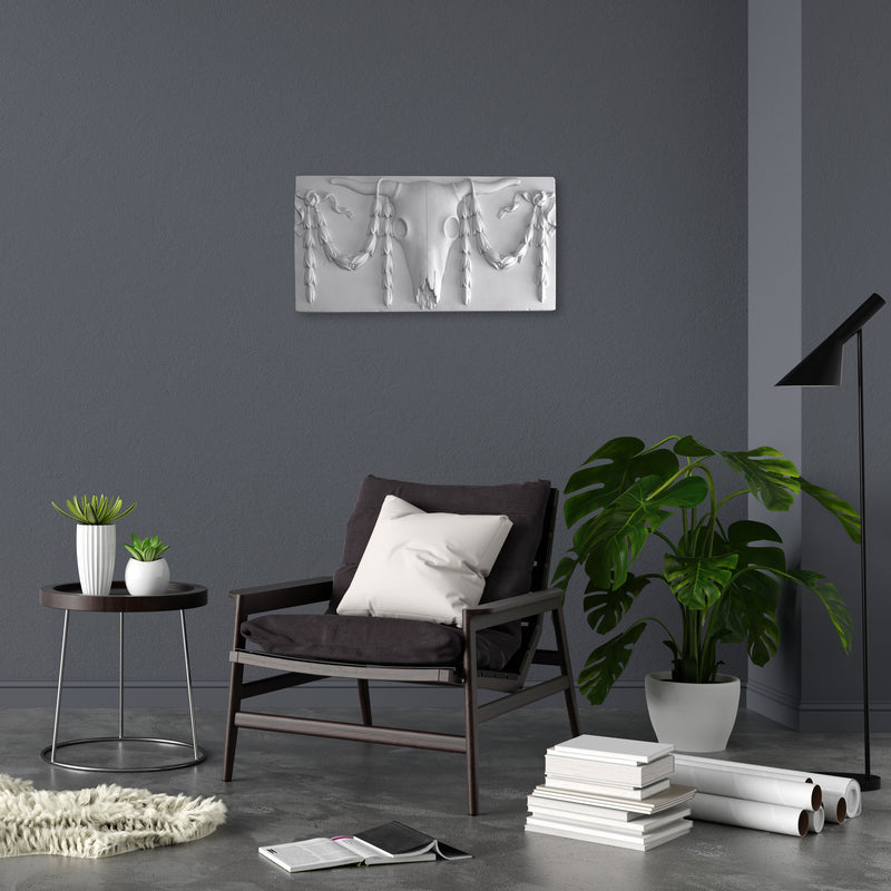 Ox Skull Wall Decor - Classical Bas-relief