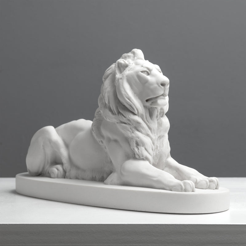 Trafalgar Lion Statue – Landseer Lion Sculpture in White