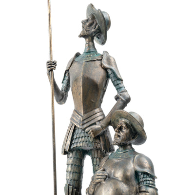 Don Quixote of La Mancha and Sancho Panza Statue (Bronze Finish Sculpture)