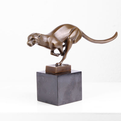 Jaguar Bronze Statue (Hot Cast Bronze)