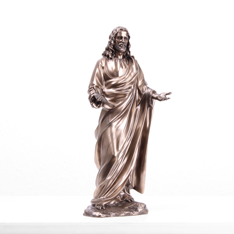 Jesus Christ Statue as Preacher (Cold Cast Bronze Sculpture)