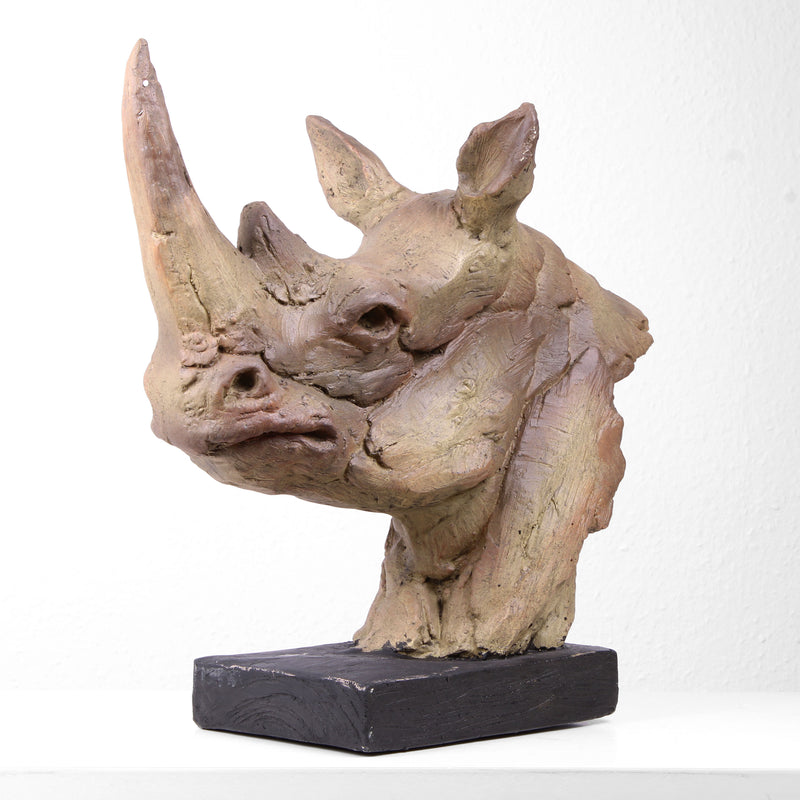 Large Rhino Statue (Resin)