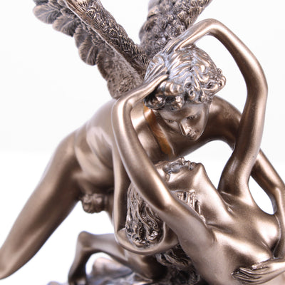 Psyche Revived by Cupid's Kiss Statue (Cold Cast Bronze Sculpture)