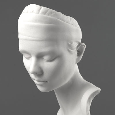 Ubiquity Bust Sculpture - Modern Representation of a Young Lady