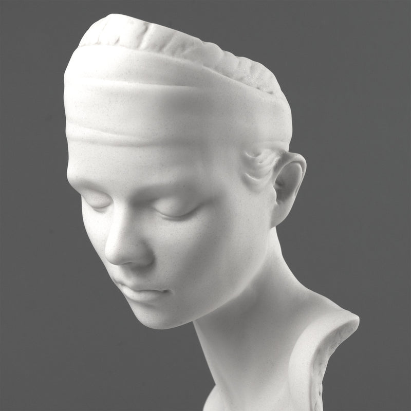 Ubiquity Bust Sculpture - Modern Representation of a Young Lady