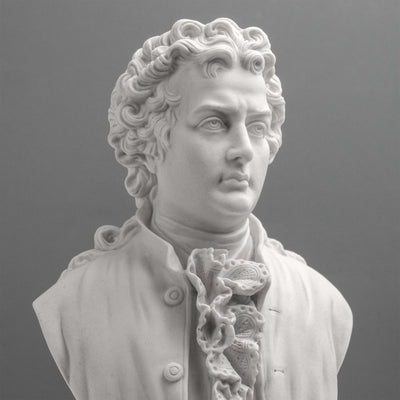 Goethe Bust Sculpture – German Poet in Neoclassical Style