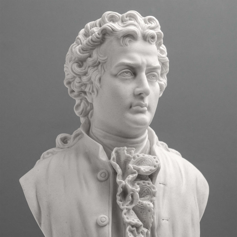Goethe Bust Sculpture – German Poet in Neoclassical Style