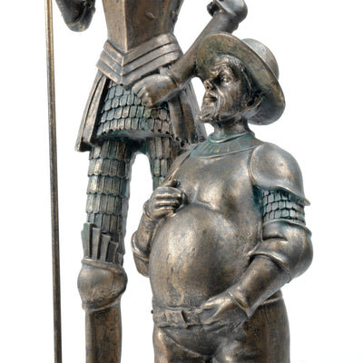 Don Quixote of La Mancha and Sancho Panza Statue (Bronze Finish Sculpture)