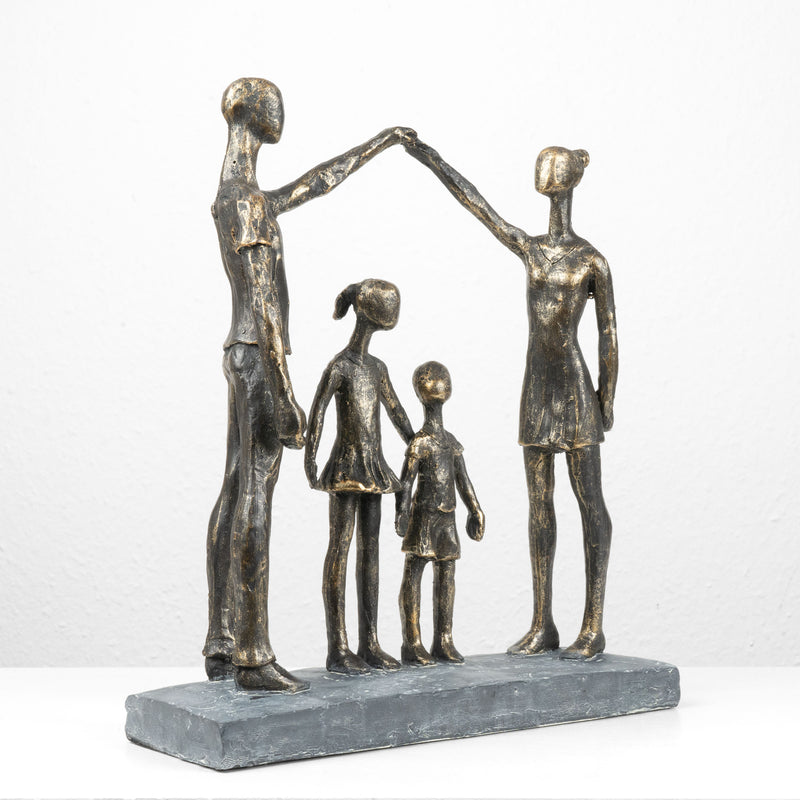 Family Sculpture (Cold Cast Bronze Statue)