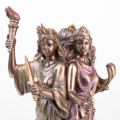 Hecate Greek Goddesses Statue (Cold Cast Bronze Sculpture)