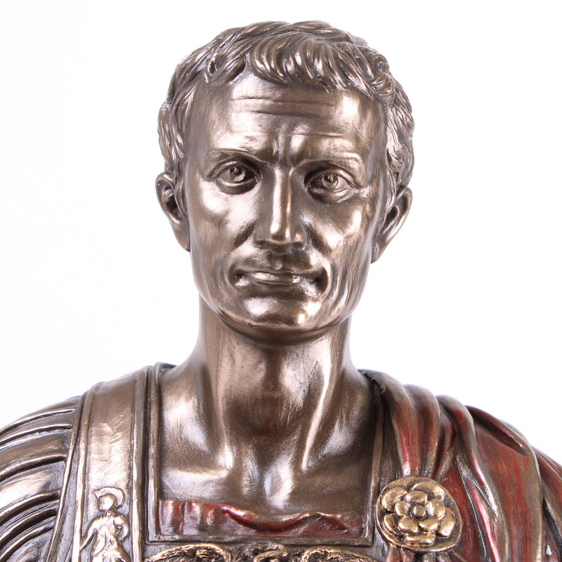 Julius Caesar Bust Statue (Cold Cast Bronze Sculpture)