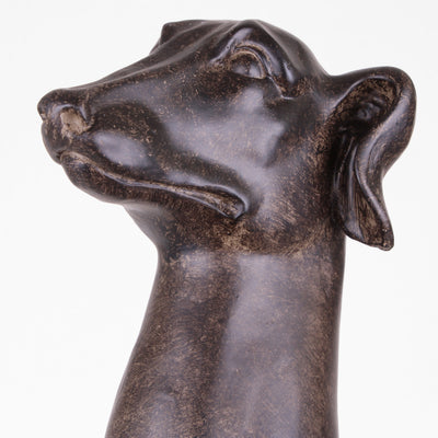 Sitting Greyhound Statue (Resin Sculpture)