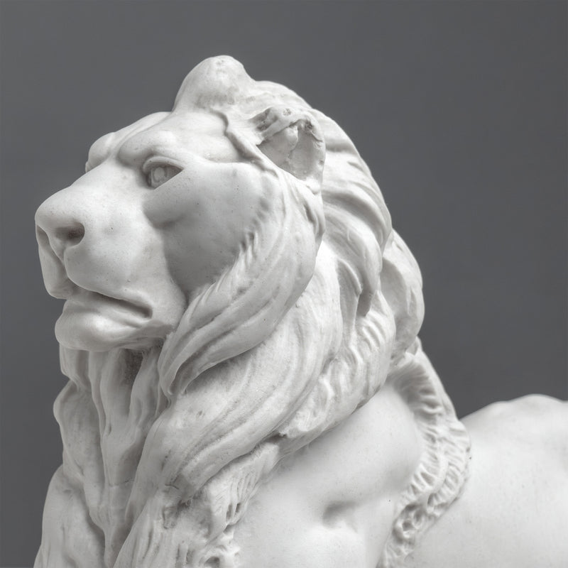 Trafalgar Lion Statue – Landseer Lion Sculpture in White