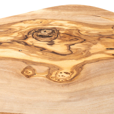 Handmade Olive Wood Cutting Board Set with Groove – Irregular (2-Piece)