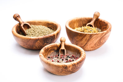 Handmade Olive Wood Bowl Set (6-Piece)