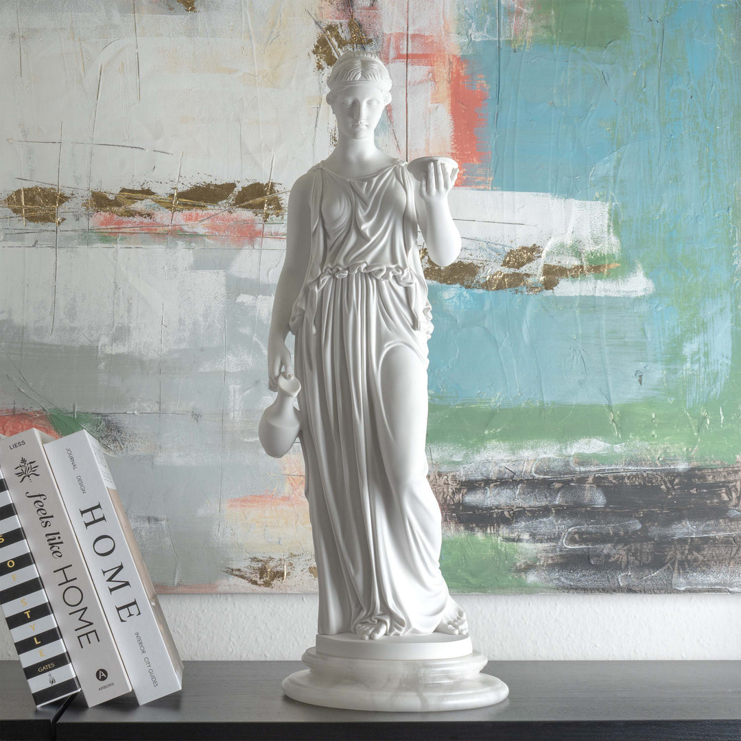 Hebe Goddess of Youth (Thorvaldsen) marble statue Greek Roman