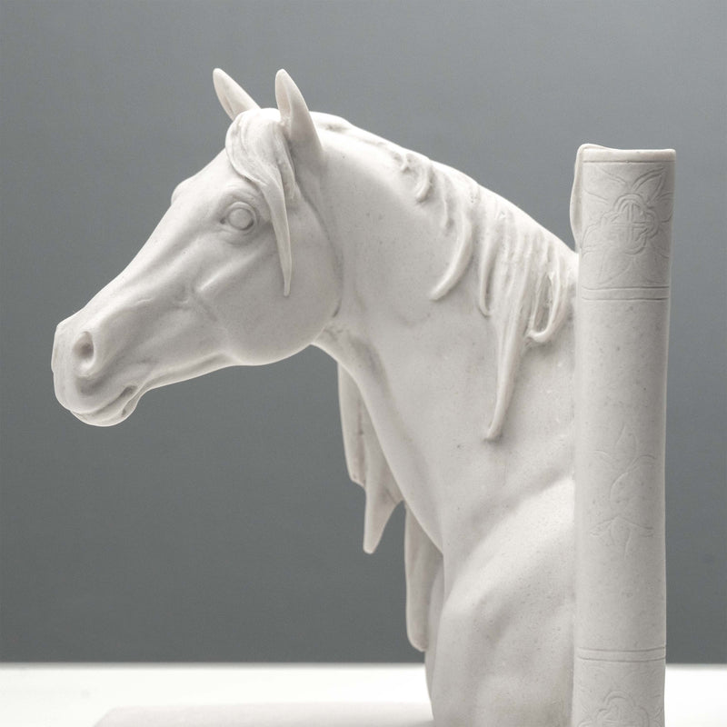 Horse Head Bookends – Pair of Equestrian Busts