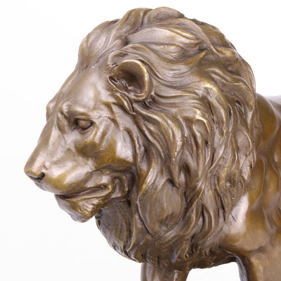 Large Lion Bronze Statue (Hot Cast Bronze)