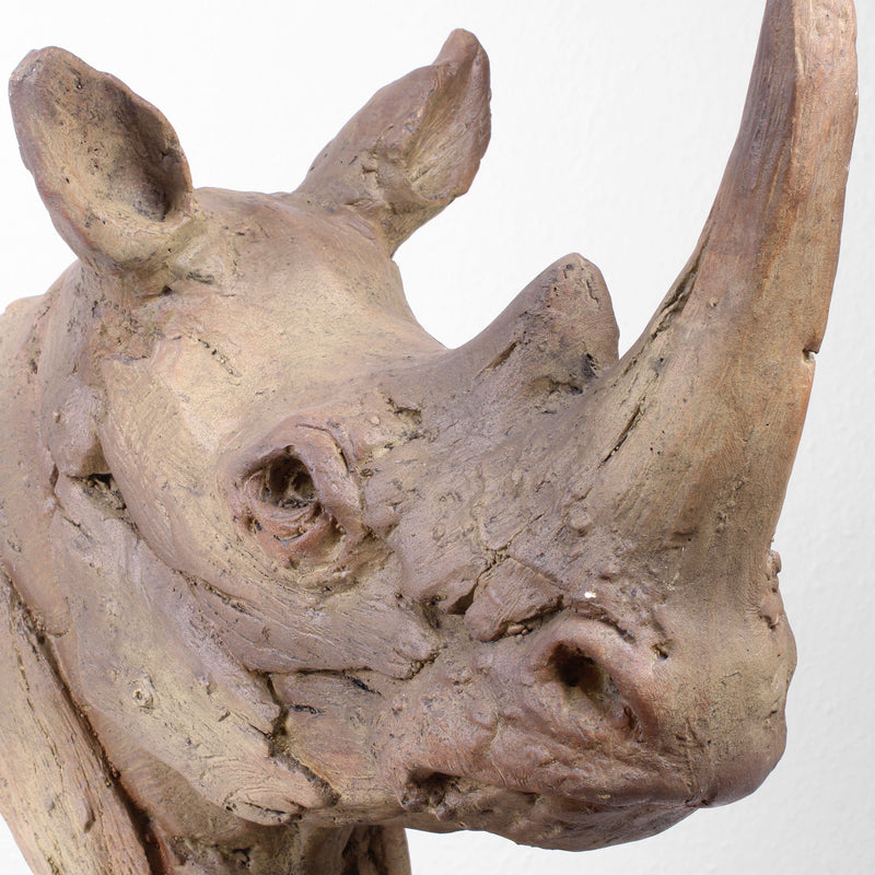 Large Rhino Statue (Resin)