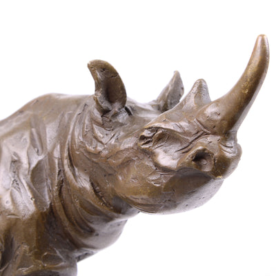 Rhino Bronze Statue (Hot Cast Bronze)