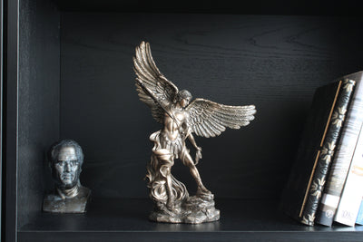 Saint Michael Archangel Sculpture (Cold Cast Bronze Statue)