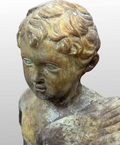 Putti Children Bronze Statue in Pair