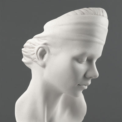 Ubiquity Bust Sculpture - Modern Representation of a Young Lady