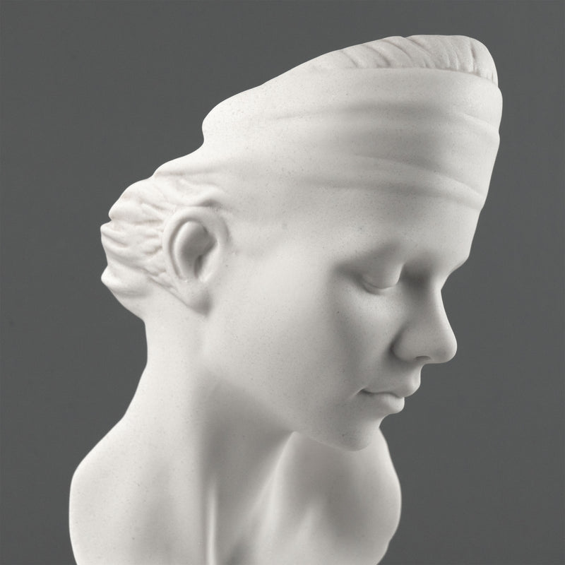 Ubiquity Bust Sculpture - Modern Representation of a Young Lady