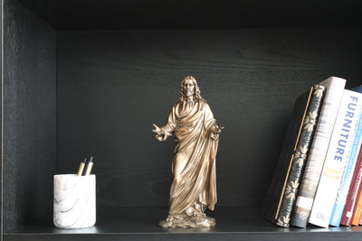 Jesus Christ Statue as Preacher (Cold Cast Bronze Sculpture)