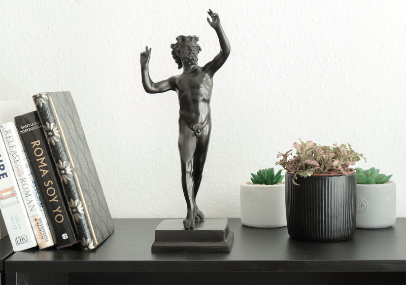 Dancing Faun of Pompeii - Bronze Statue (Medium)