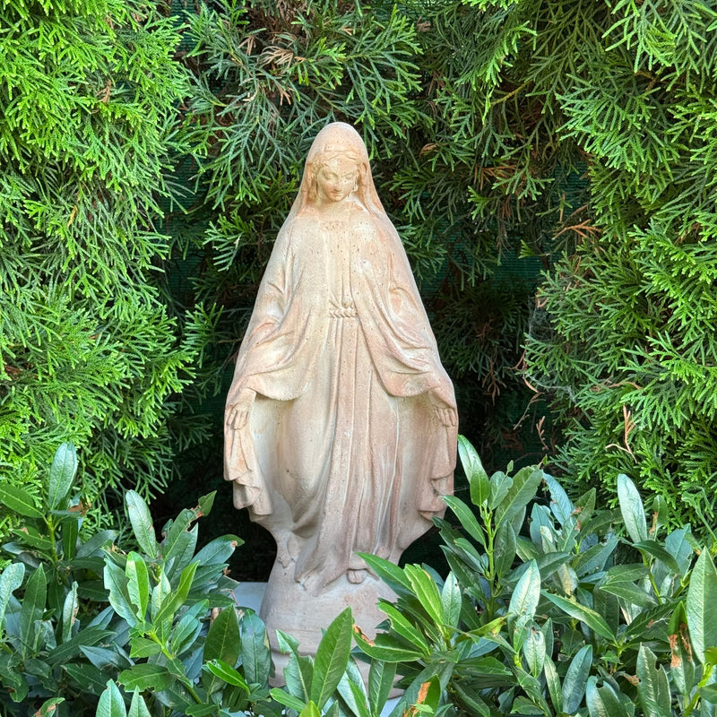 Virgin Mary Garden Statue Terracotta