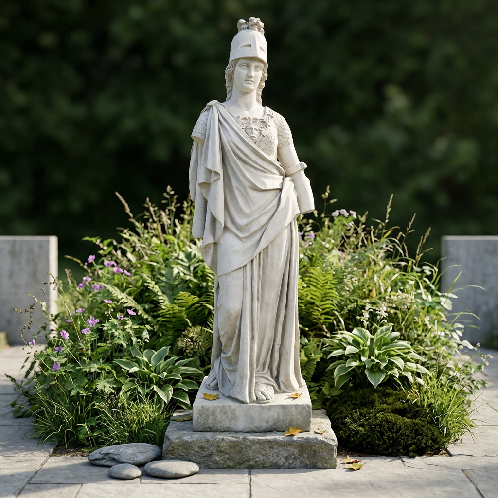 鉄道模型 Athena Athena Life-size Statue (Large) - Greek Goddess of Wisdom marble
