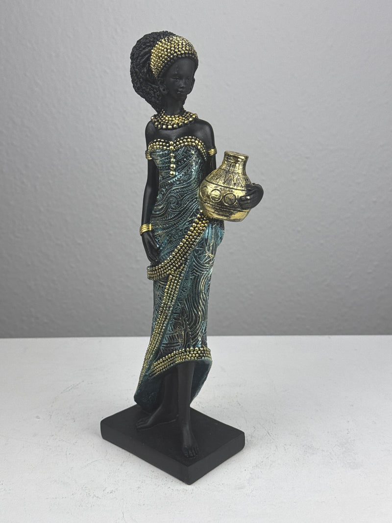 African Woman Statue - The Water Bearer Sculpture