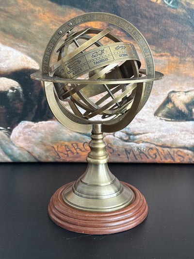 Large Armillary Sphere (Brass Sculpture)