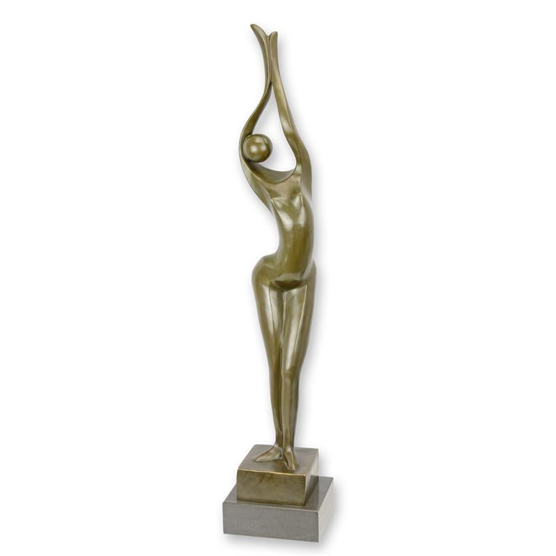 Nude Lady Modernist Statue (Hot Cast Bronze Sculpture)