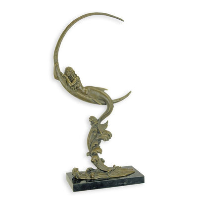Mermaid Statue (Hot Cast Bronze Sculpture)