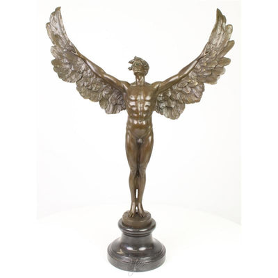 Male Angel Statue (Hot Cast Bronze Sculpture)
