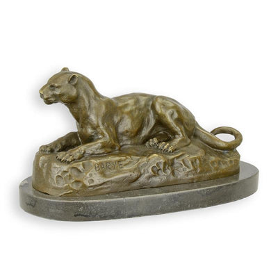 Lioness Statue (Hot Cast Bronze Sculpture)