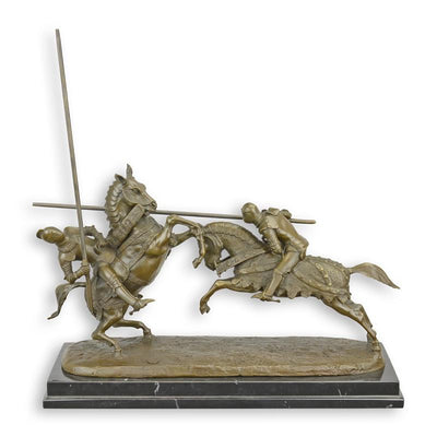 Fighting Warriors Statue (Hot Cast Bronze Sculpture)