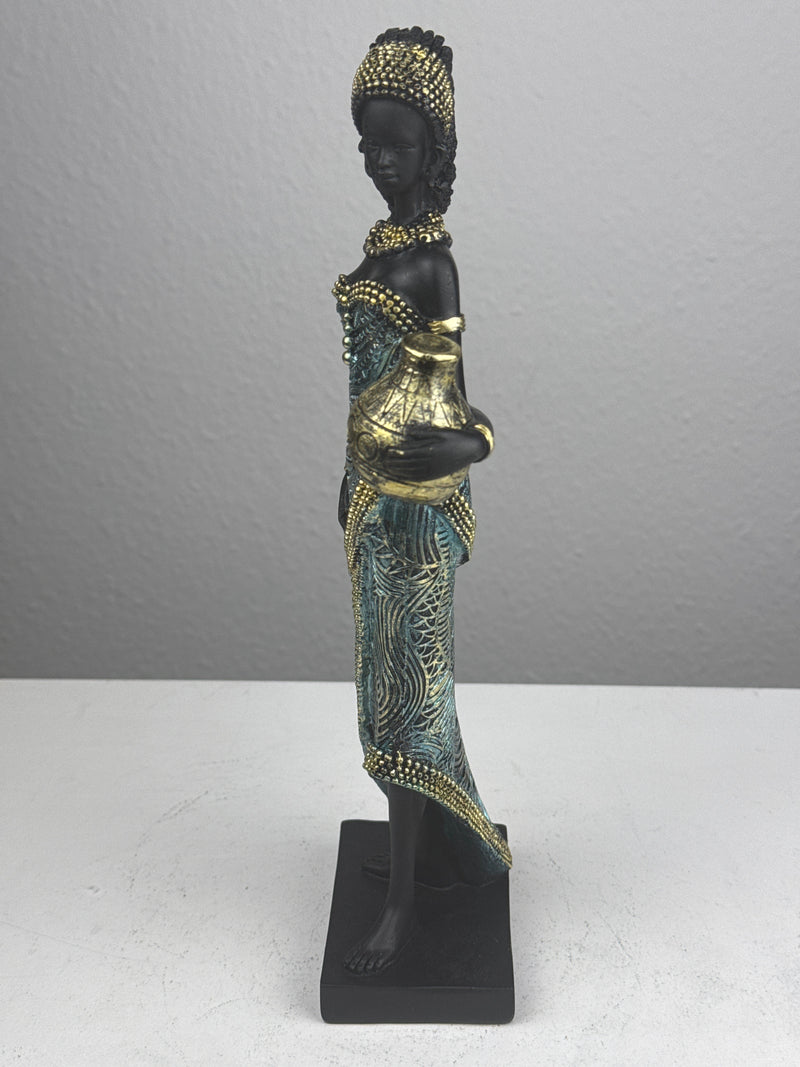 African Woman Statue - The Water Bearer Sculpture