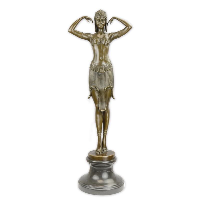 Scarab Dancer Statue (Hot Cast Bronze Sculpture)